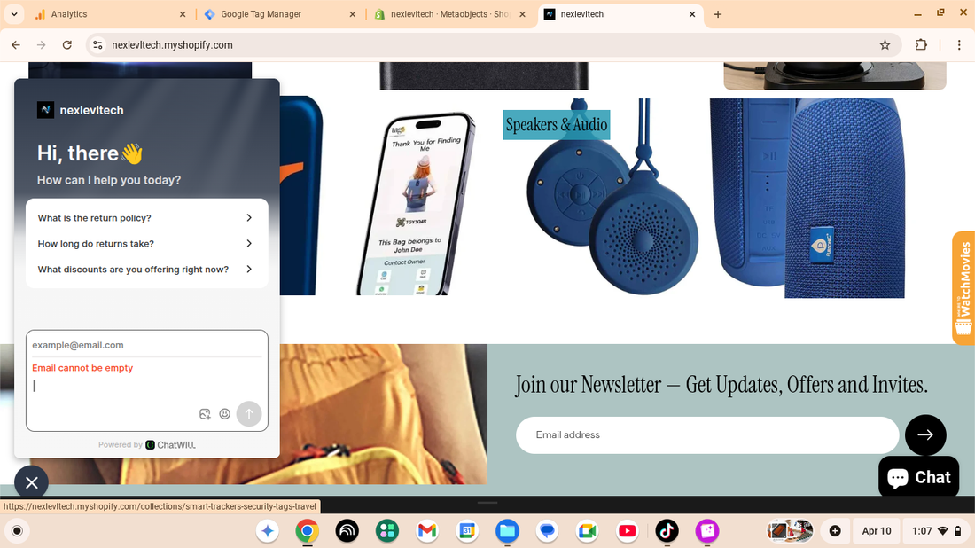 Don't Struggle with Shopping Anymore! Shop with Nexlevltech's AI!