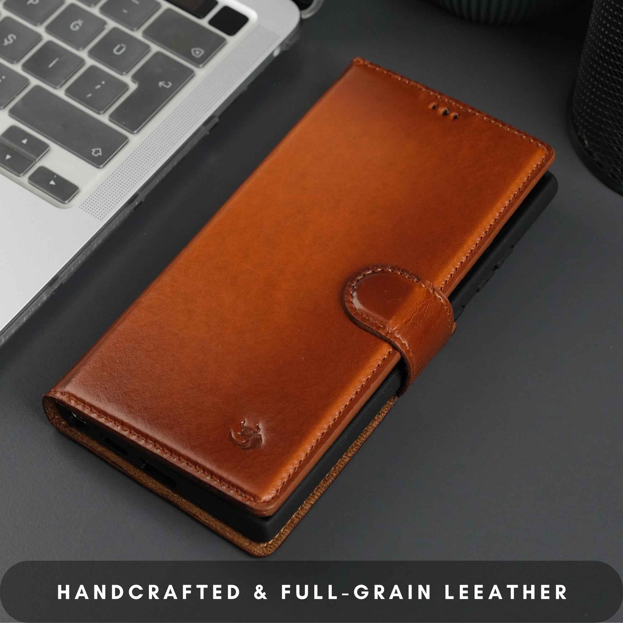 Buffalo Leather Samsung Galaxy S24 Ultra Wallet with Detachable Case