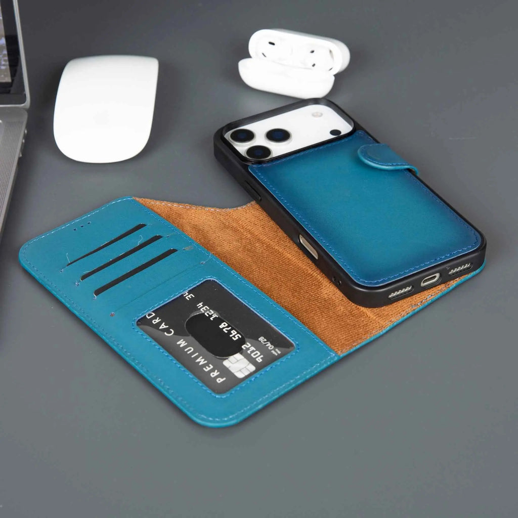 Casper iPhone 17 Pro Leather Wallet Case – MagSafe Compatible