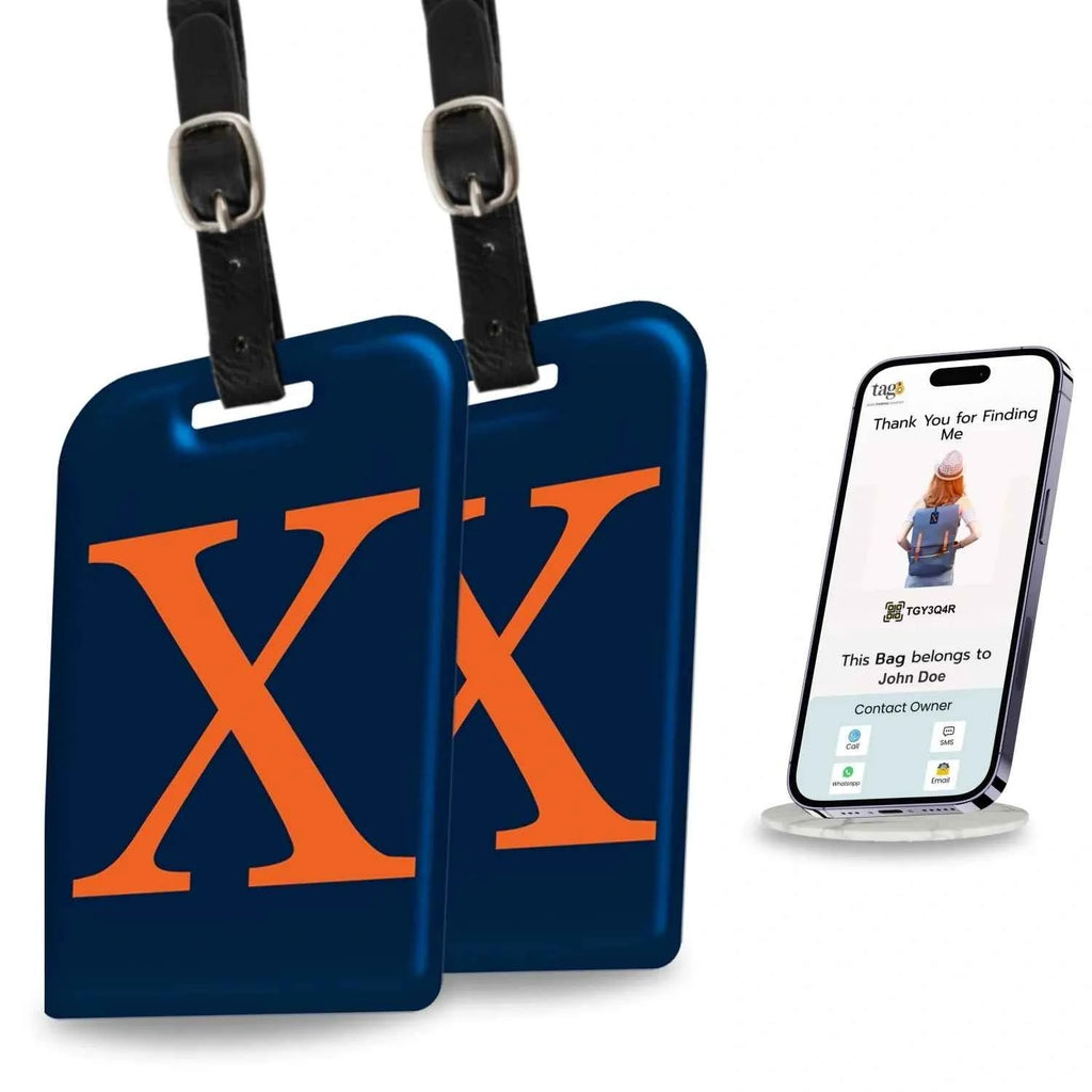Initials Bag tag X [pack 2]