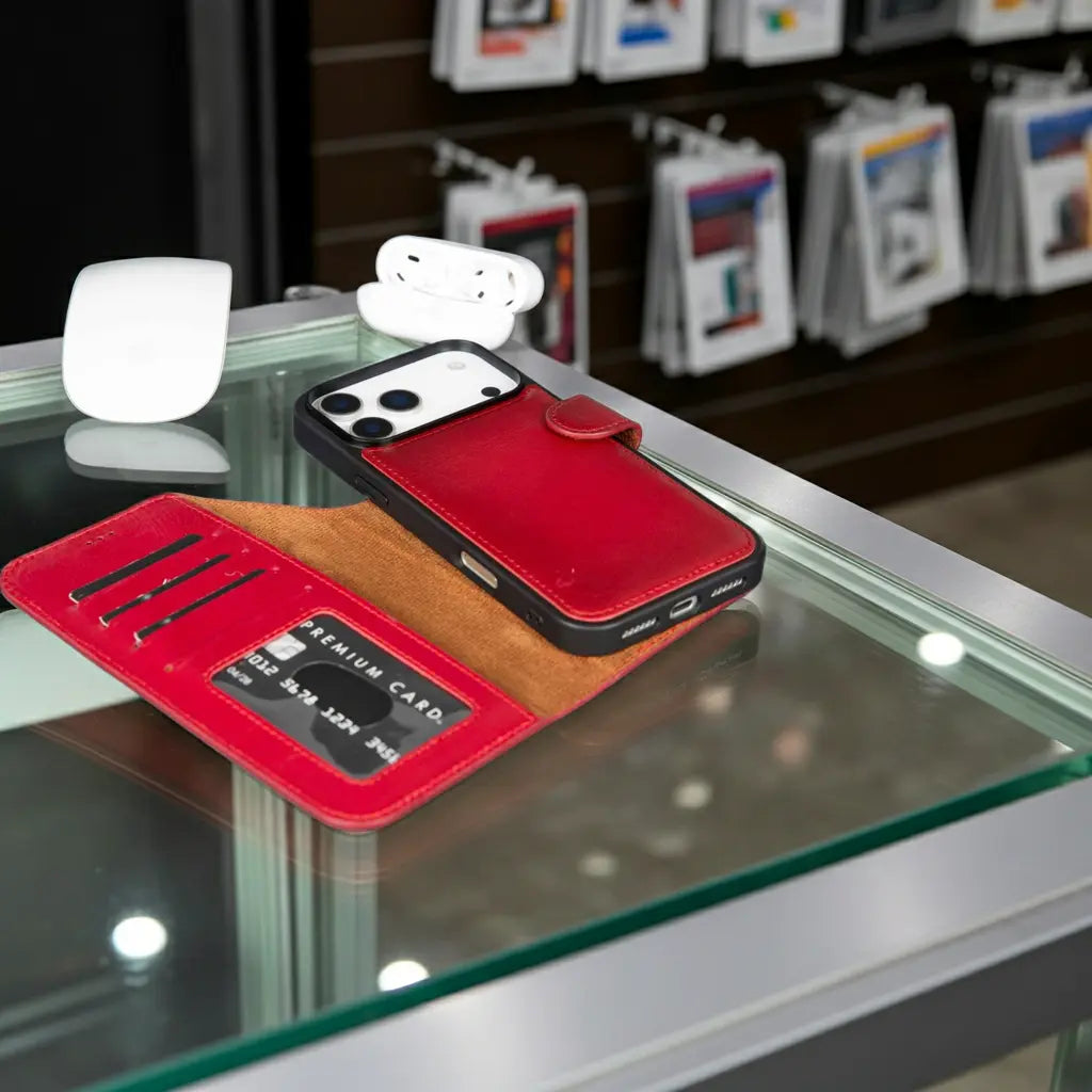 Casper iPhone 17 Pro Leather Wallet Case – MagSafe Compatible TORONATA