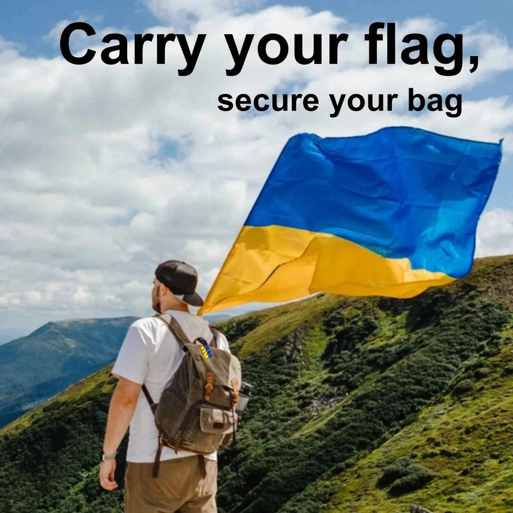 Smart Bag Security Tag - Ukraine Flag [Pack 2]